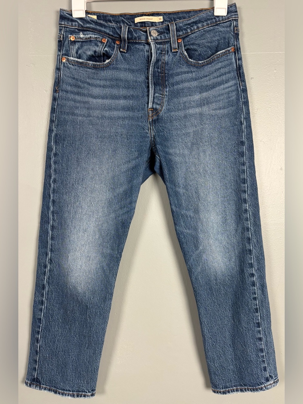 Levi’s Premium Wedgie Straight Dark Wash Jeans